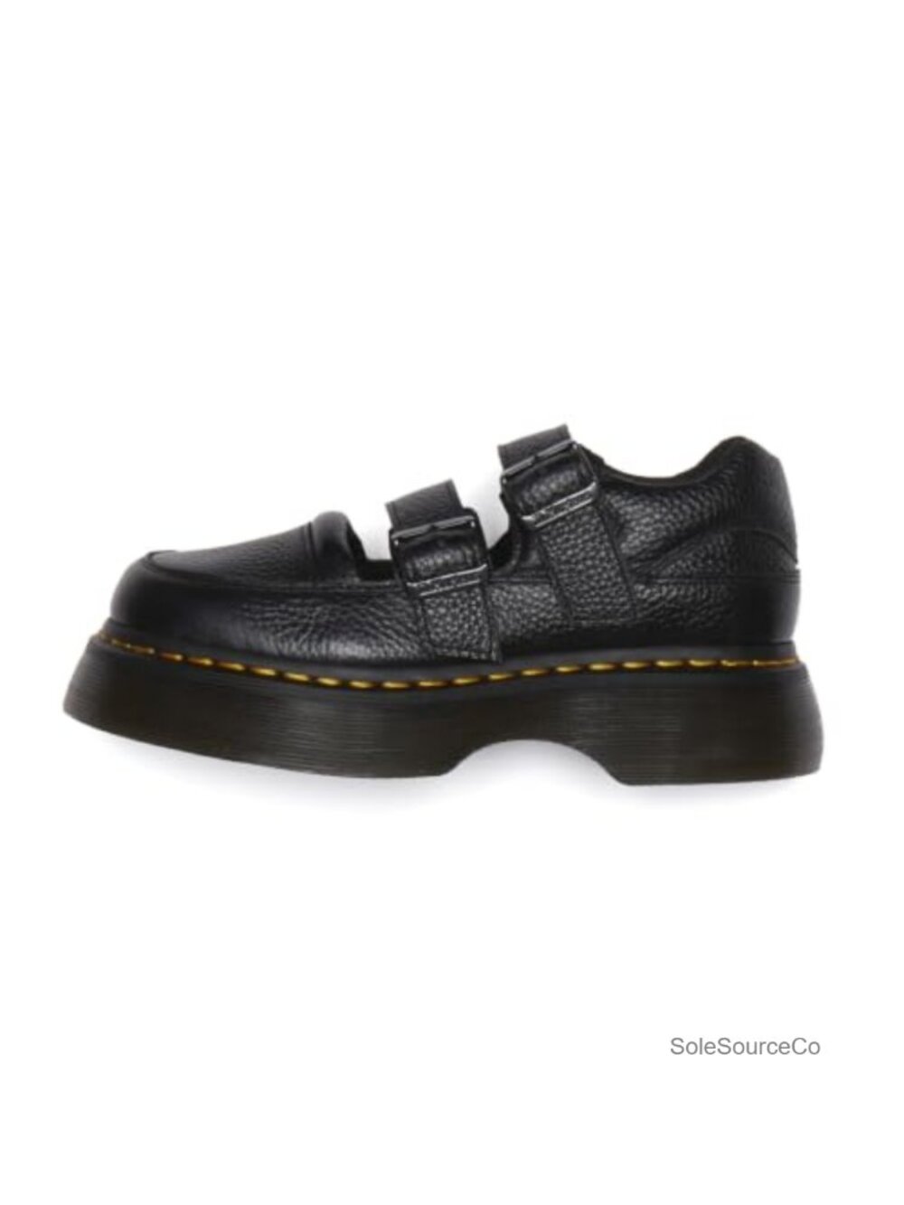 Dr. Martens Buzz Mary Jane Leather Quad Flats with Buckle Strap